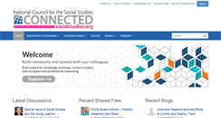 Desktop Screenshot of connected.socialstudies.org