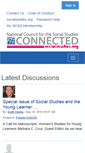 Mobile Screenshot of connected.socialstudies.org