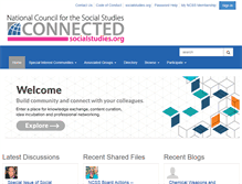 Tablet Screenshot of connected.socialstudies.org
