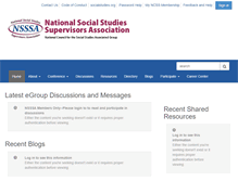 Tablet Screenshot of nsssa.socialstudies.org